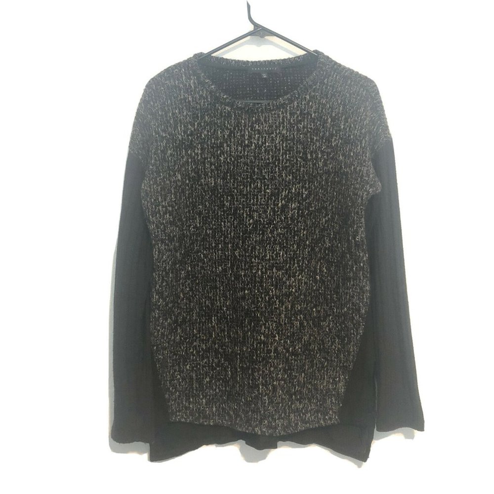 Sanctuary Black With White Sweater With Black Sleeves And Back Women XS